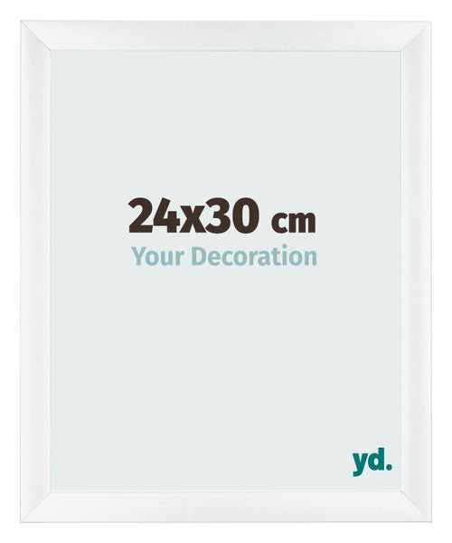 Fotokader 24x30cm Wit Mat MDF Pisa Voorzijde Maat | Yourdecoration.be