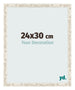 Fotokader 24x30cm Wit Vintage MDF Bologna Voorzijde Maat | Yourdecoration.be