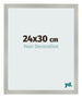 Fotokader 24x30cm Zilver Mat MDF Bologna Voorzijde Maat | Yourdecoration.be