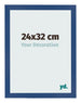 Fotokader 24x32 cm Donkerblauw MDF Bologna Voorzijde Maat | Yourdecoration.be
