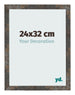 Fotokader 24x32 cm Geoxideerd Metaal MDF Bologna Voorzijde Maat | Yourdecoration.be