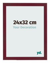 Fotokader 24x32 cm Wijnrood Geveegd MDF Bologna Voorzijde Maat | Yourdecoration.be