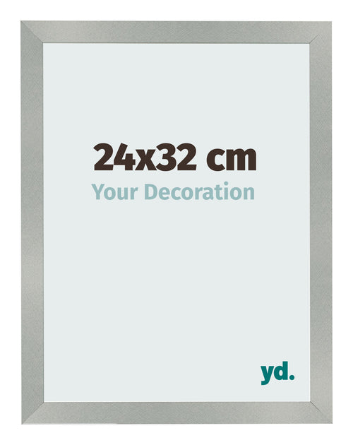 Fotokader 24x32cm Aluminium Geborsteld MDF Bologna Voorzijde Maat | Yourdecoration.be