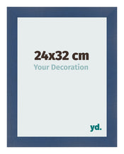 Fotokader 24x32cm Donkerblauw Geveegd MDF Pisa Voorzijde Maat | Yourdecoration.be