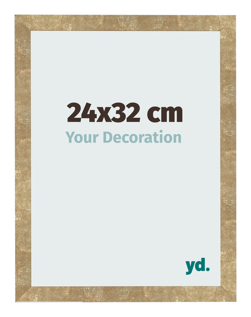 Fotokader 24x32cm Goud Antiek MDF Bologna Voorzijde Maat | Yourdecoration.be