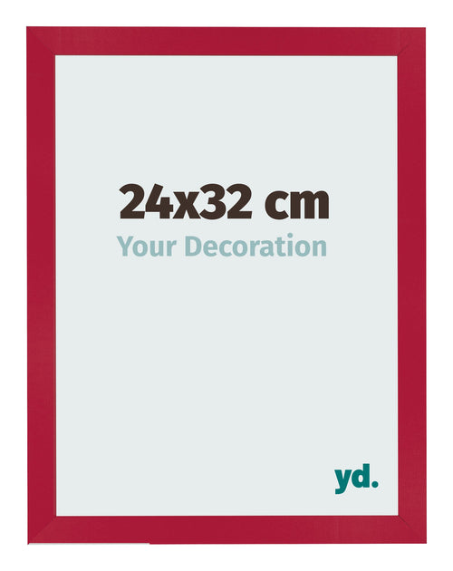 Fotokader 24x32cm Rood MDF Bologna Voorzijde Maat | Yourdecoration.be