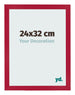 Fotokader 24x32cm Rood MDF Bologna Voorzijde Maat | Yourdecoration.be