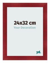 Fotokader 24x32cm Wijnrood Geveegd MDF Pisa Voorzijde Maat | Yourdecoration.be