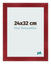 Fotokader 24x32cm Wijnrood Geveegd MDF Pisa Voorzijde Maat | Yourdecoration.be