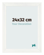 Fotokader 24x32cm Wit Geveegd MDF Pisa Voorzijde Maat | Yourdecoration.be