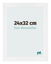 Fotokader 24x32cm Wit Hoogglans MDF Pisa Voorzijde Maat | Yourdecoration.be