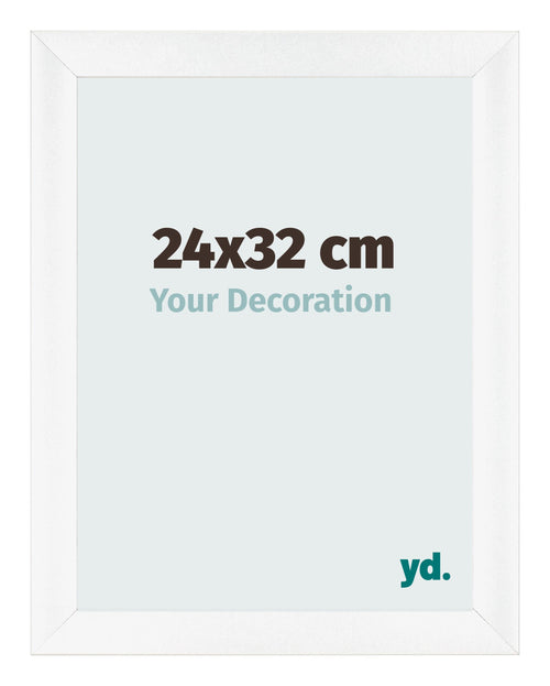 Fotokader 24x32cm Wit Mat MDF Pisa Voorzijde Maat | Yourdecoration.be