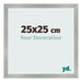Fotokader 25x25cm Aluminium Geborsteld MDF Bologna Voorzijde Maat | Yourdecoration.be