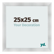Fotokader 25x25cm Aluminium Geborsteld MDF Pisa Voorzijde Maat | Yourdecoration.be