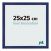 Fotokader 25x25cm Donkerblauw Geveegd MDF Bologna Voorzijde Maat | Yourdecoration.be