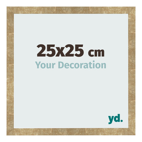 Fotokader 25x25cm Goud Antiek MDF Bologna Voorzijde Maat | Yourdecoration.be