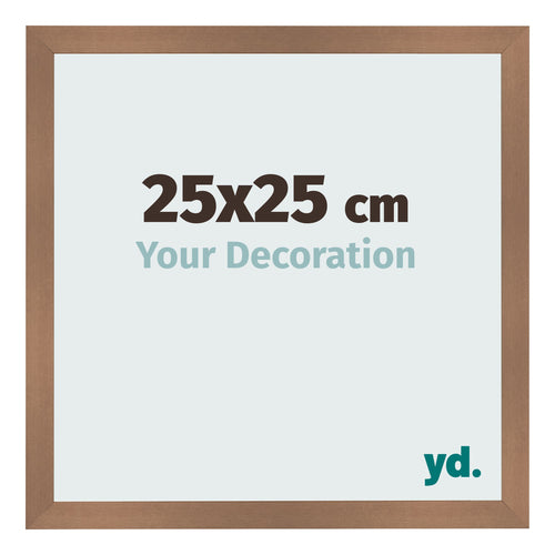 Fotokader 25x25cm Koper Decor MDF Bologna Voorzijde Maat | Yourdecoration.be