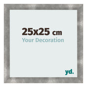 Fotokader 25x25cm Metaal Vintage MDF Pisa Voorzijde Maat | Yourdecoration.be