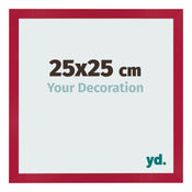 Fotokader 25x25cm Rood MDF Bologna Voorzijde Maat | Yourdecoration.be