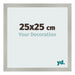 Fotokader 25x25cm Zilver Mat MDF Bologna Voorzijde Maat | Yourdecoration.be