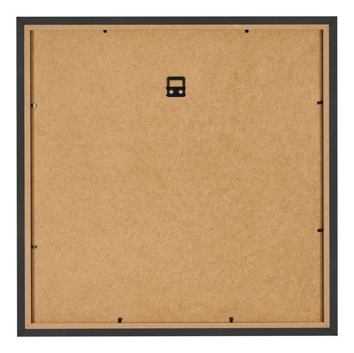 Fotokader 25x25cm Zwart Houtnerf MDF Bologna Achterzijde | Yourdecoration.be
