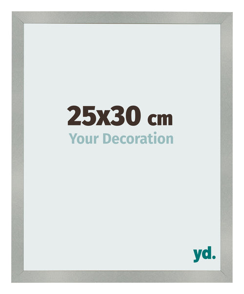 Fotokader 25x30cm Aluminium Geborsteld MDF Bologna Voorzijde Maat | Yourdecoration.be