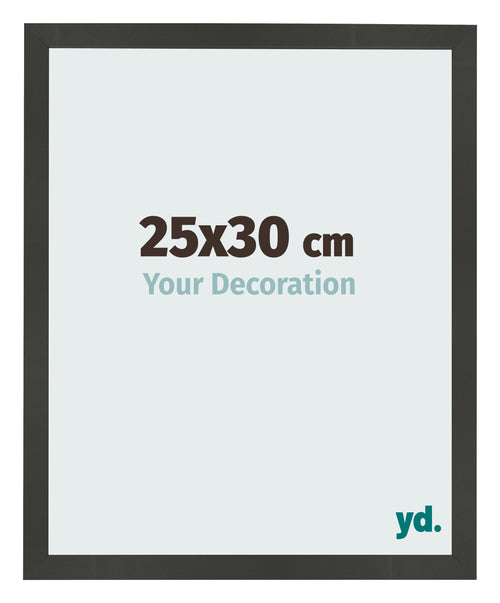 Fotokader 25x30cm Antraciet MDF Bologna Voorzijde Maat | Yourdecoration.be