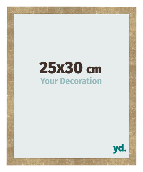Fotokader 25x30cm Goud Antiek MDF Bologna Voorzijde Maat | Yourdecoration.be