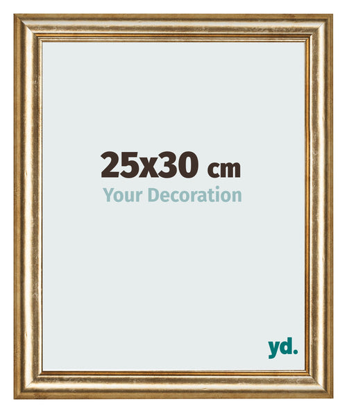 Fotokader 25x30cm Goud Antiek MDF Lazio Voorzijde Maat | Yourdecoration.be