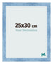 Fotokader 25x30cm Helder Blauw Geveegd MDF Pisa Voorzijde Maat | Yourdecoration.be