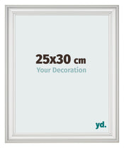 Fotokader 25x30cm Wit Geveegd MDF Lazio Voorzijde Maat | Yourdecoration.be