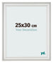 Fotokader 25x30cm Wit Geveegd MDF Lazio Voorzijde Maat | Yourdecoration.be