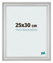 Fotokader 25x30cm Zilver Mat MDF Lazio Voorzijde Maat | Yourdecoration.be