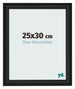 Fotokader 25x30cm Zwart Houtnerf MDF Lazio Voorzijde Maat | Yourdecoration.be