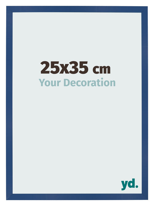 Fotokader 25x35 cm Donkerblauw MDF Bologna Voorzijde Maat | Yourdecoration.be