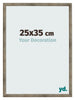 Fotokader 25x35 cm Metaal Vintage MDF Bologna Voorzijde Maat | Yourdecoration.be