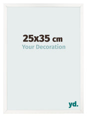 Fotokader 25x35 cm Wit Hoogglans MDF Bologna Voorzijde Maat | Yourdecoration.be