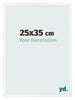 Fotokader 25x35 cm Wit Hoogglans MDF Bologna Voorzijde Maat | Yourdecoration.be