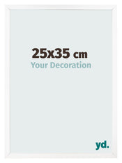 Fotokader 25x35 cm Wit Mat MDF Bologna Voorzijde Maat | Yourdecoration.be