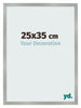 Fotokader 25x35cm Aluminium Geborsteld MDF Bologna Voorzijde Maat | Yourdecoration.be