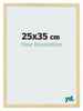 Fotokader 25x35cm Beuken Decor MDF Bologna Voorzijde Maat | Yourdecoration.be