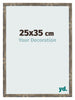 Fotokader 25x35cm Blauw Goud Gemeleerd MDF Bologna Voorzijde Maat | Yourdecoration.be
