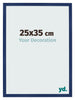 Fotokader 25x35cm Donkerblauw Geveegd MDF Bologna Voorzijde Maat | Yourdecoration.be