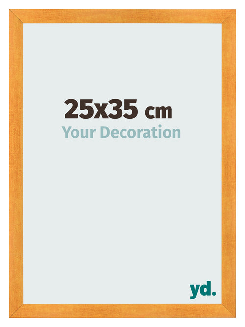 Fotokader 25x35cm Oranje MDF Pisa Voorzijde Maat | Yourdecoration.be