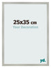 Fotokader 25x35cm Zilver Mat MDF Bologna Voorzijde Maat | Yourdecoration.be