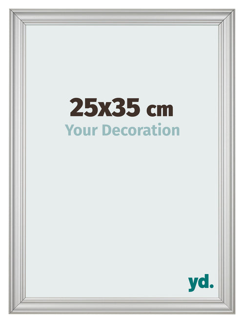 Fotokader 25x35cm Zilver Mat MDF Lazio Voorzijde Maat | Yourdecoration.be