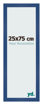 Fotokader 25x75 cm Donkerblauw MDF Bologna Voorzijde Maat | Yourdecoration.be