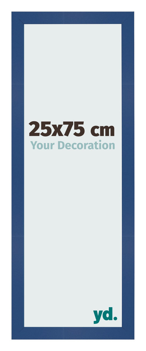 Fotokader 25x75 cm Donkerblauw MDF Bologna Voorzijde Maat | Yourdecoration.be