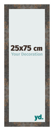 Fotokader 25x75 cm Geoxideerd Metaal MDF Bologna Voorzijde Maat | Yourdecoration.be