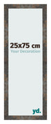 Fotokader 25x75 cm Geoxideerd Metaal MDF Bologna Voorzijde Maat | Yourdecoration.be